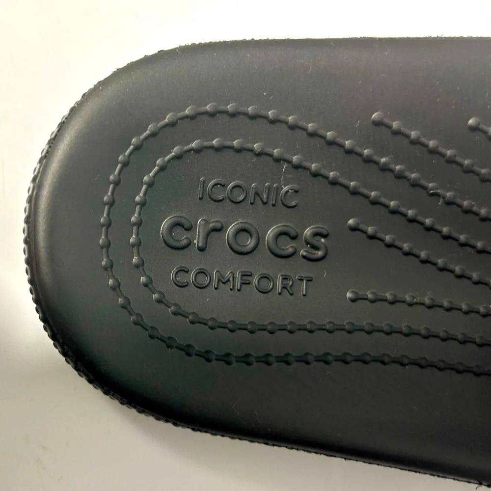 Iconic Crocs Comfort Sandals Size 8(men) 10(women) Black